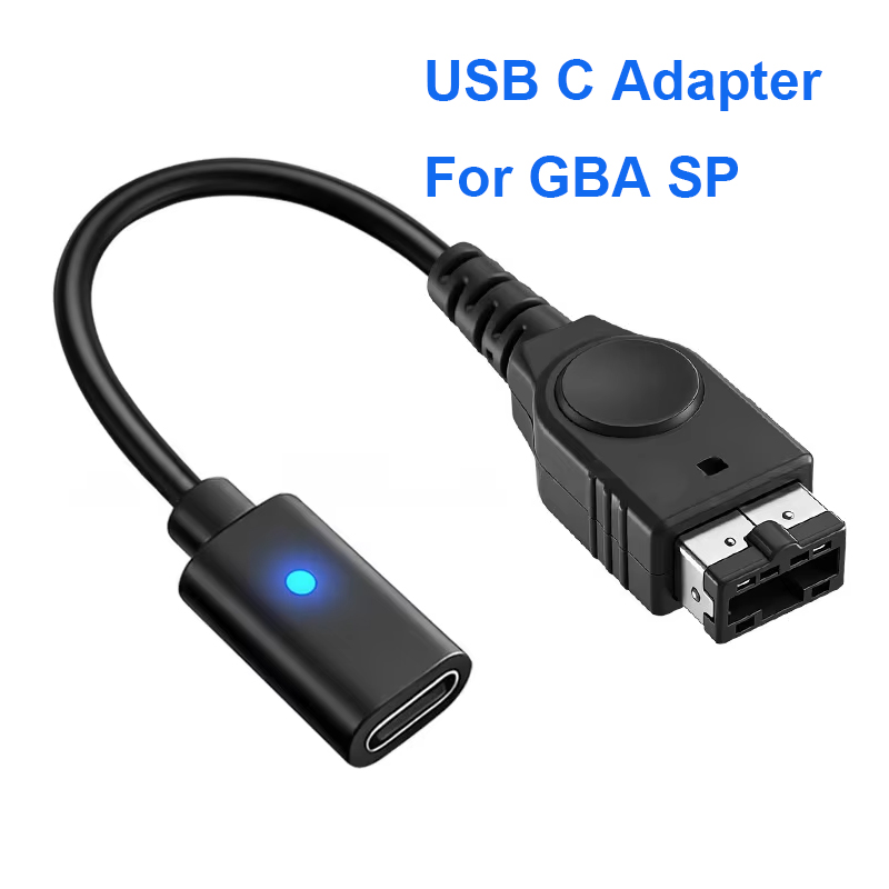 Gaming Console Usb - Czarny adapter USB-C do ładowania o