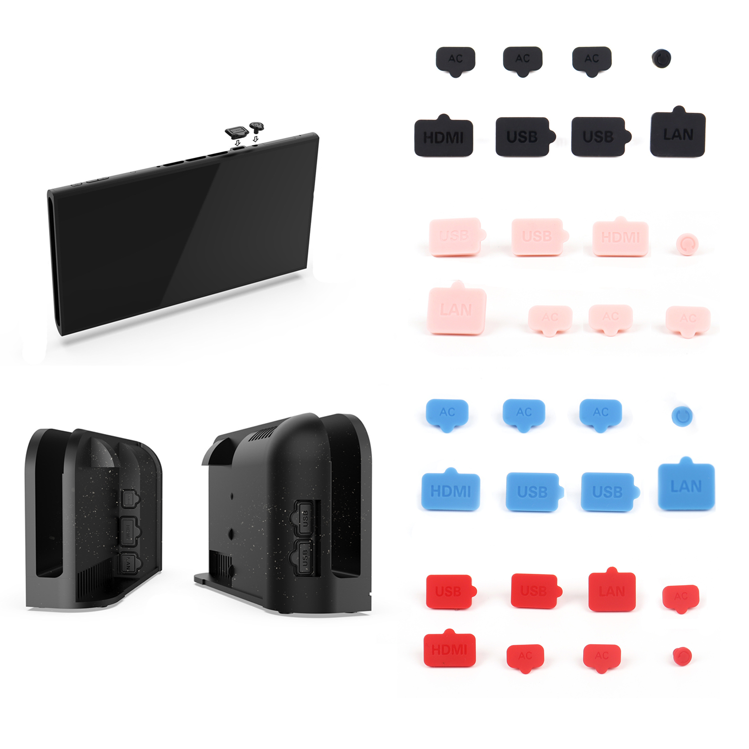 Gaming Console Usb - Silikonowa zaślepka przeciwkurzowa USB HDMI Type