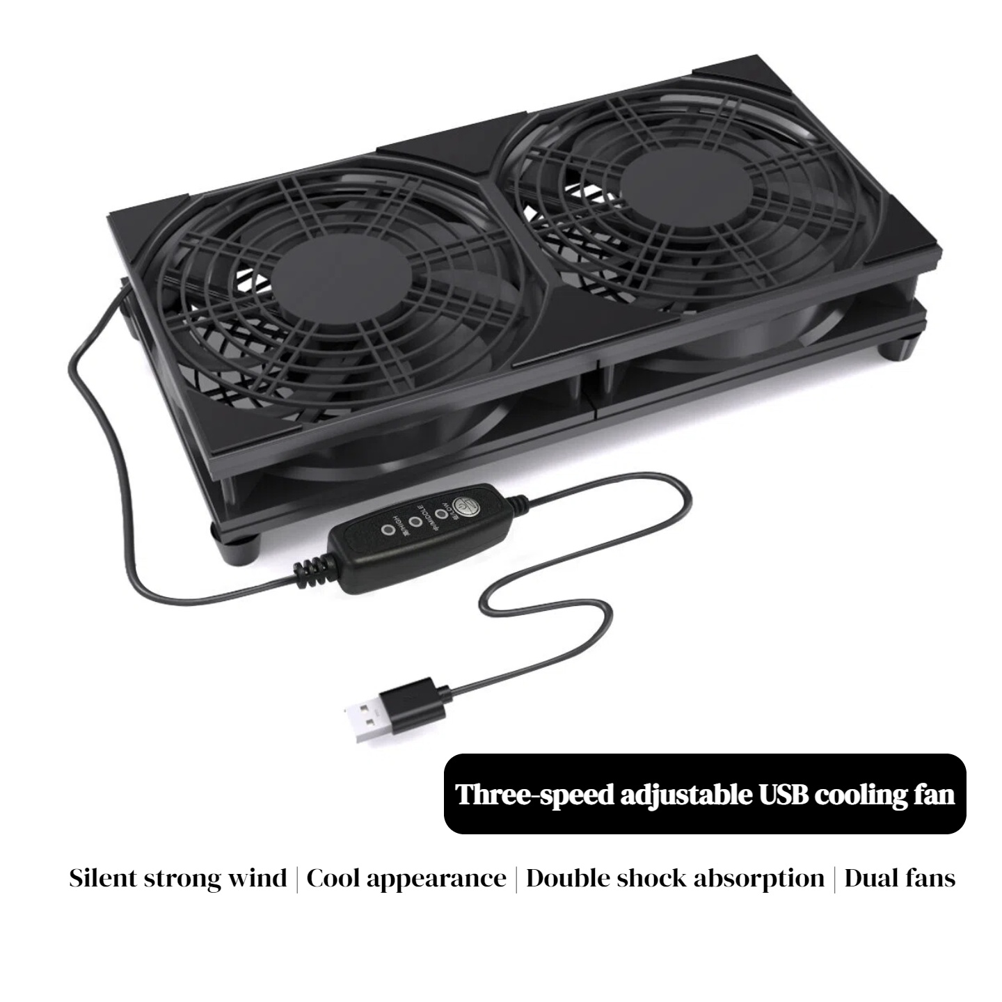 Gaming Console Usb - Podwójny wentylator chłodzący USB z 3-stopniową