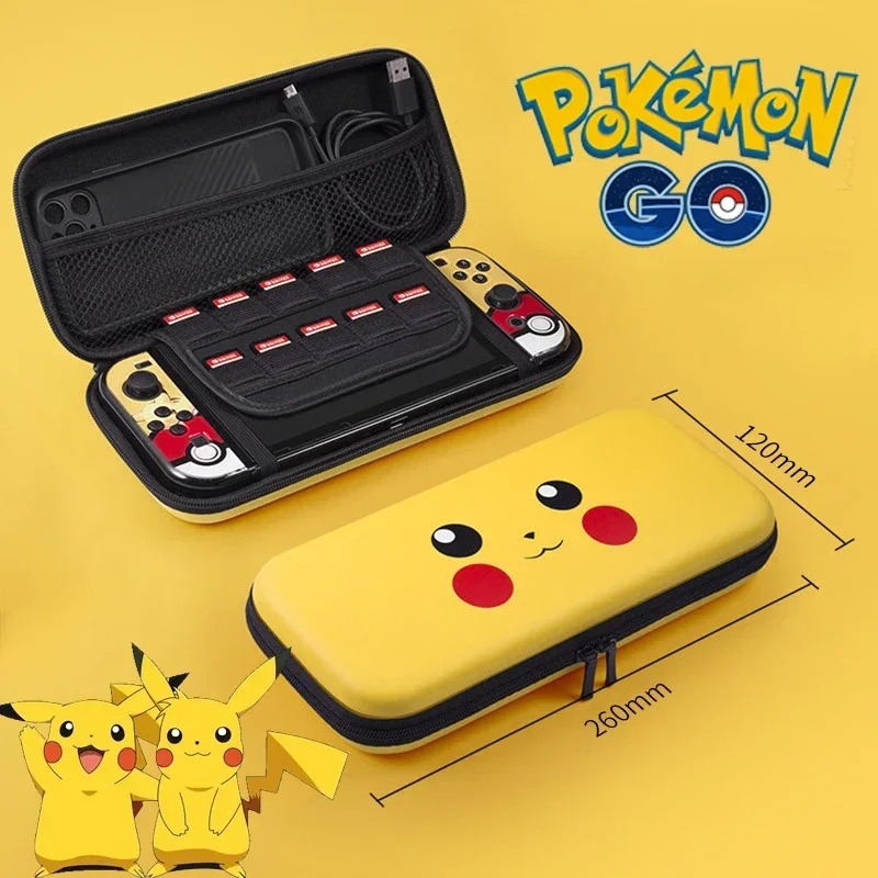Gaming Console Handheld - Torba do przechowywania Pokemon Pikachu na